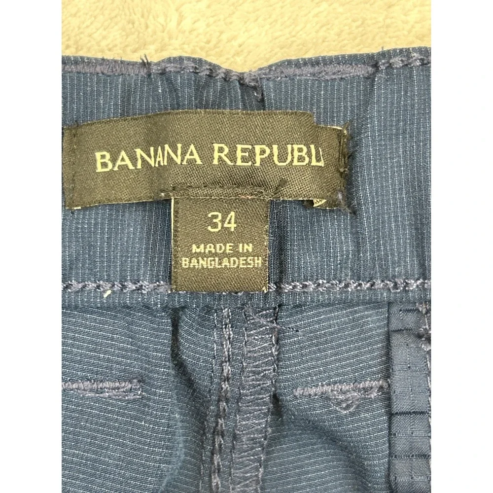 Banana‎ Republic Shorts Mens 34 Navy Blue Performance Stretch Tech Golf
